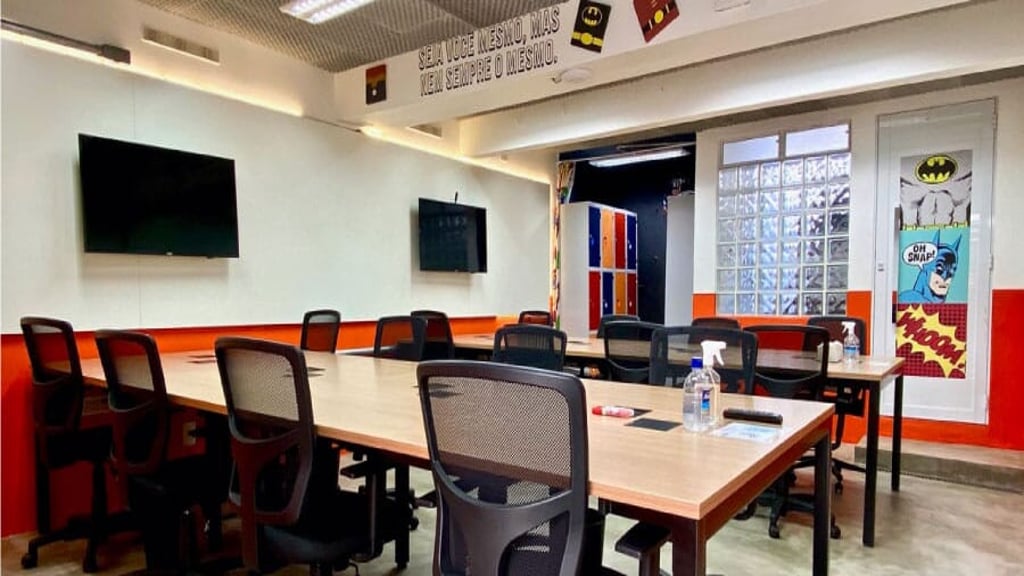 Espaço de coworking Blocktime Coworking em São Paulo