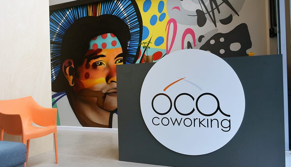 Espaço de coworking Óca Coworking em São Leopoldo