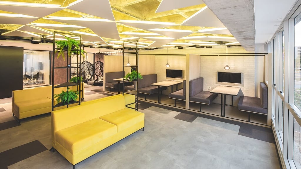 Espaço de coworking BR.Offices Coworking em Brasília