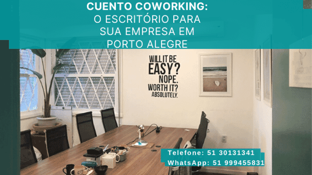 Espaço de coworking Cuento Coworking em Porto Alegre