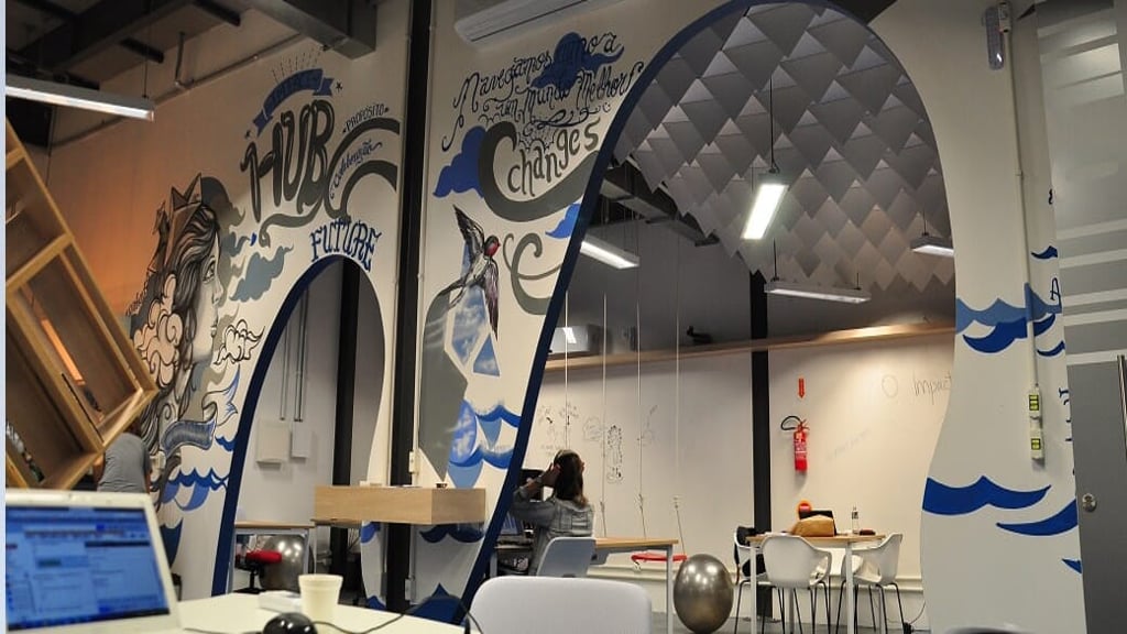 Espaço de coworking Impact Hub Floripa em Florianópolis