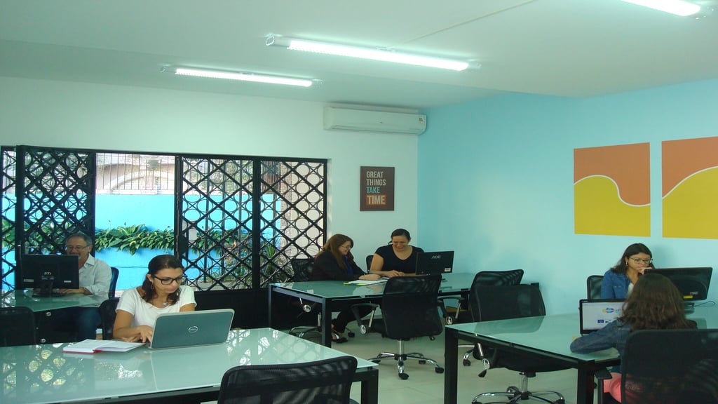 Espaço de coworking WorkUp Solutions em São Paulo