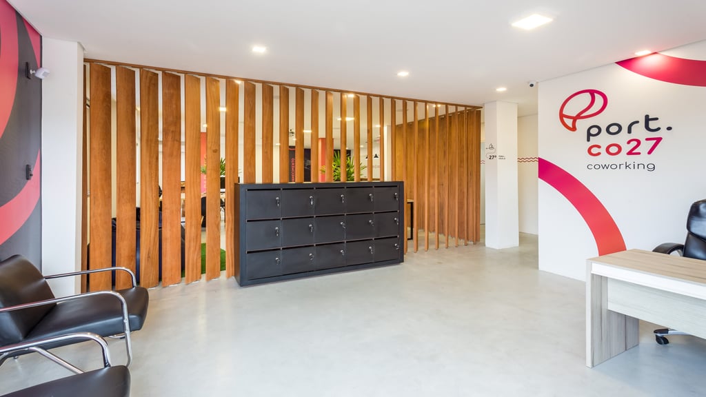 Espaço de coworking Port.co27 em Porto Belo