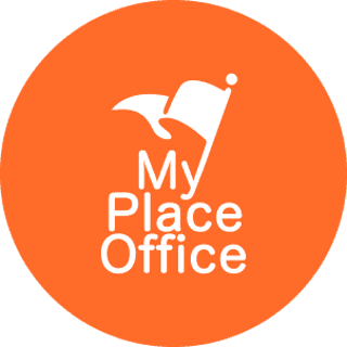 Logo MY PLACE OFFICE ALPHAVILLE ESCRITÓRIO VIRTUAL, COWORKING, SALAS DE REUNIÃO E ÁREA DE EVENTOS