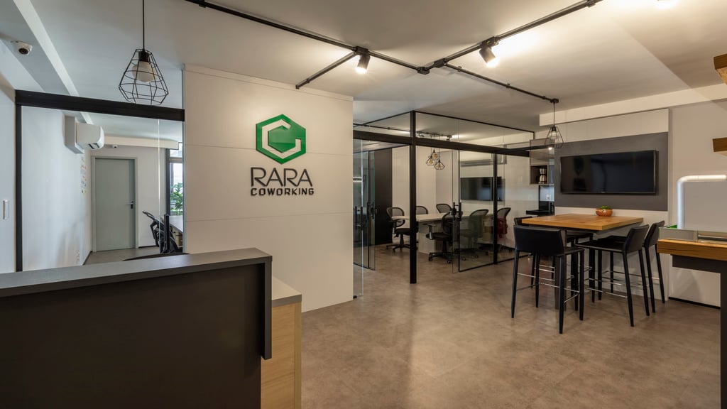 Espaço de coworking Rara Coworking em São Bernardo do Campo