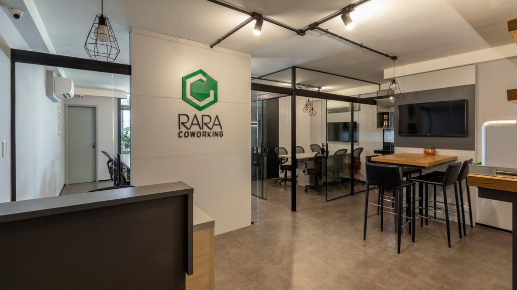 Espaço de coworking Rara Coworking em São Bernardo do Campo