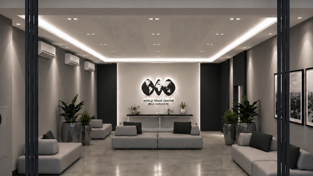 Espaço de coworking WTC Business Center em Belo Horizonte