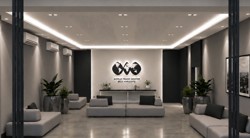 Espaço de coworking WTC Business Center em Belo Horizonte