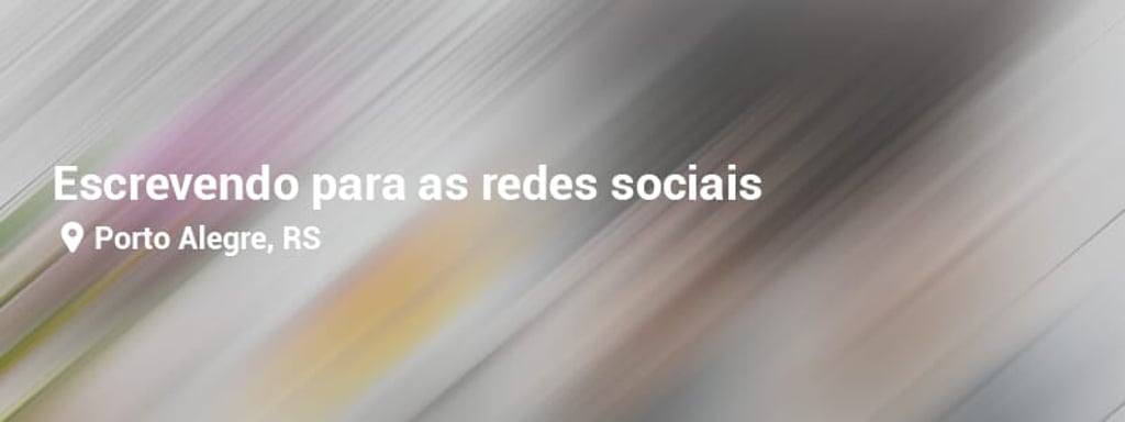 Escrita criativa para mídias sociais