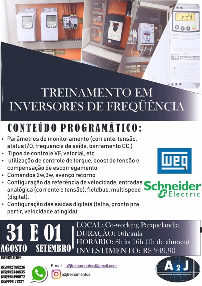 TREINAMENTO EM INVERSORES DE FREQUÊNCIA