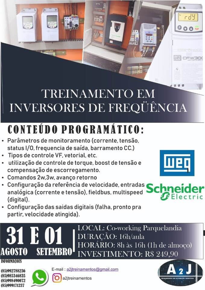 TREINAMENTO EM INVERSORES DE FREQUÊNCIA
