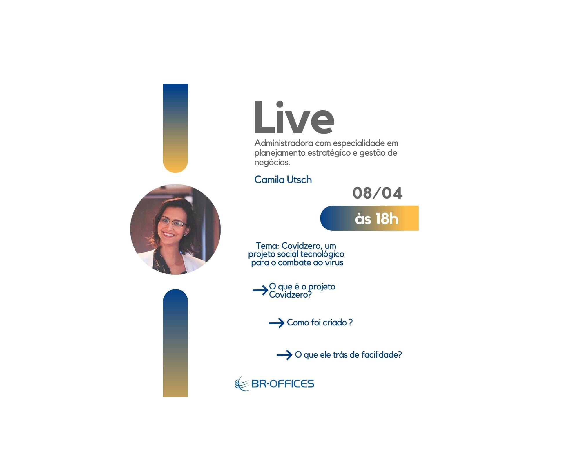 Live BR.Offices | Tema: Covidzero, um projeto social tecnológico para o combate ao vírus